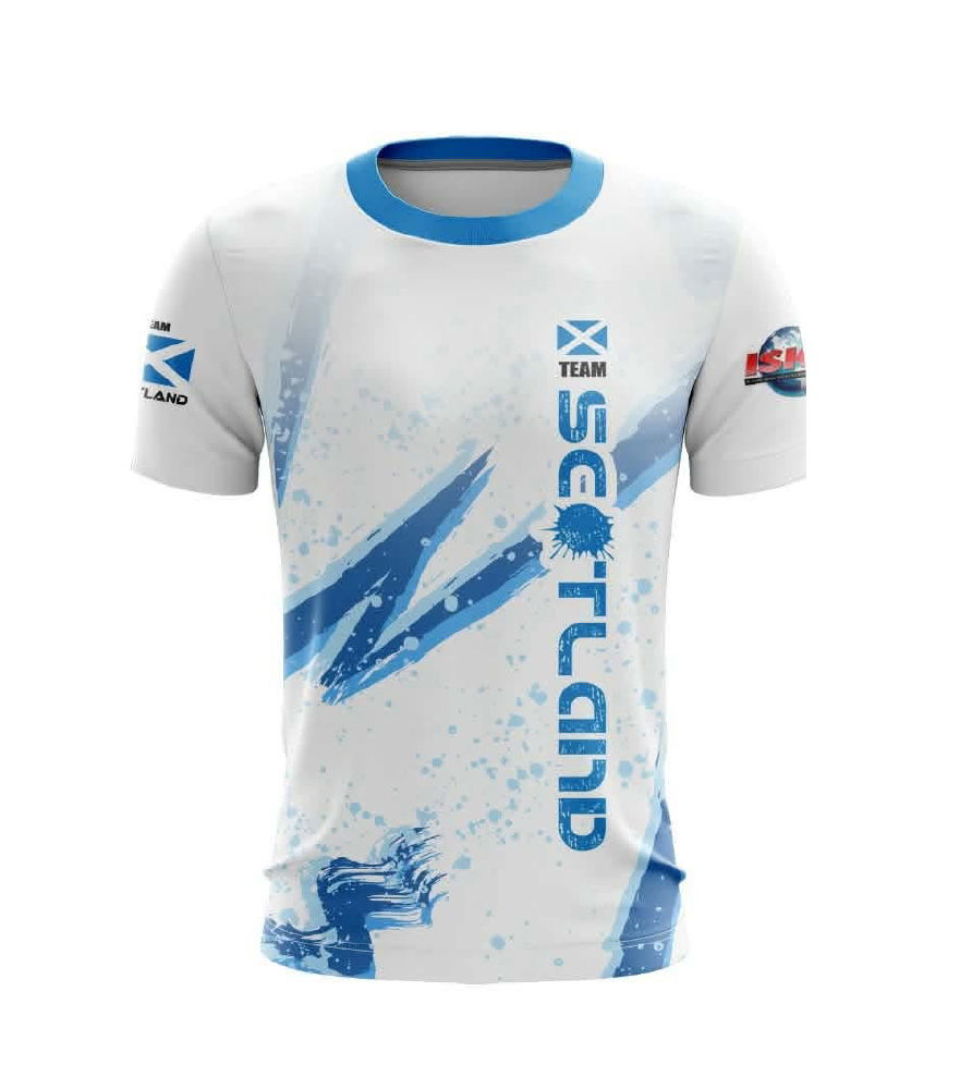 Scotland top front 2026-100 ISKA Scotland T-Shirt – 2026 - Image 1